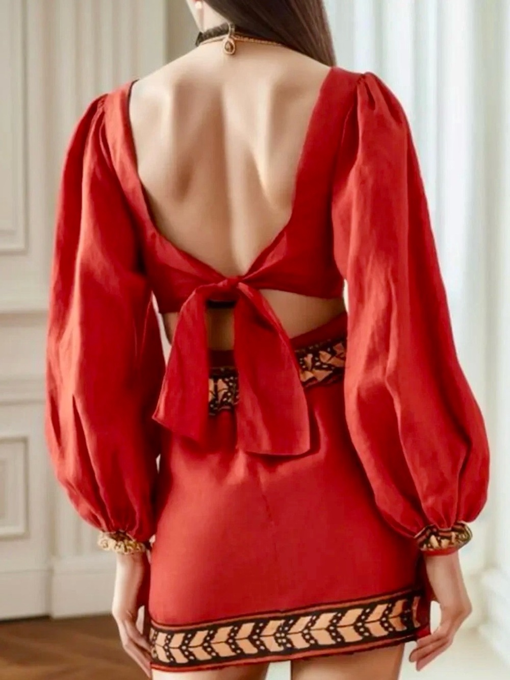 ๐บ๐HP๐๐บ NWOT Johanna Ortiz Time Gone By Mini Dress - Picture 8 of 16